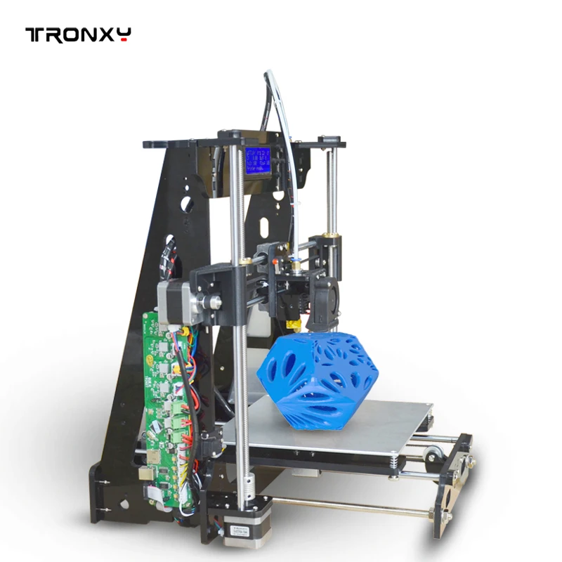  High Quality TRONXY P802E/P802EA Auto leveling DIY 3D printer kit bowden extruder 8G SD card as gif