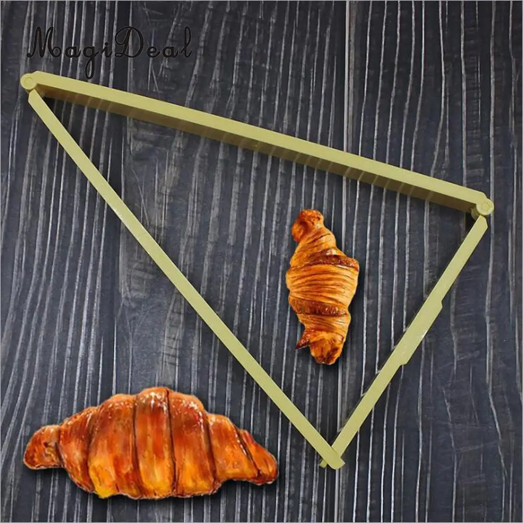 

Triangle Croissant Cutter- Slices Perfect Shaped Pastry Dough for Homemade Croissants in Minutes - Baking Mold