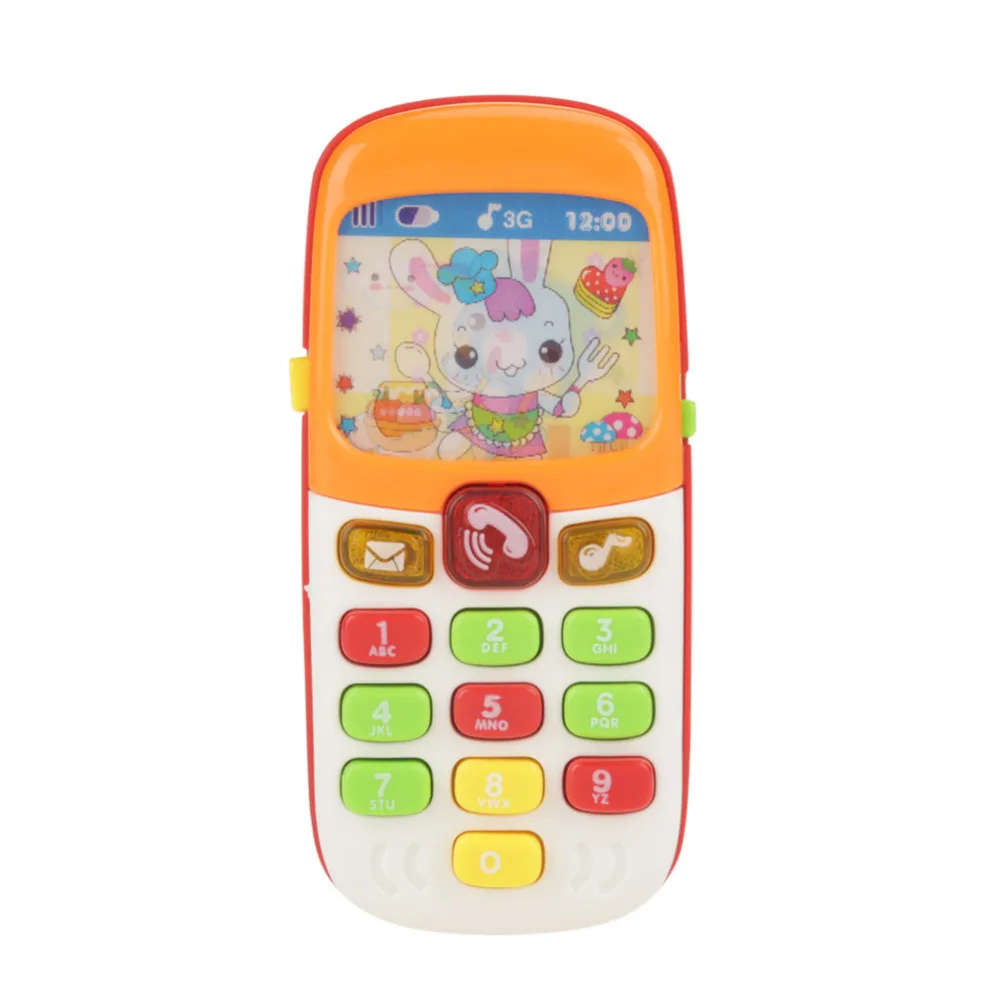 1 шт. Милая электронная игрушка для телефона для детей Детские игрушки для мобильных телефонов обучающая музыкальная машина игрушки для