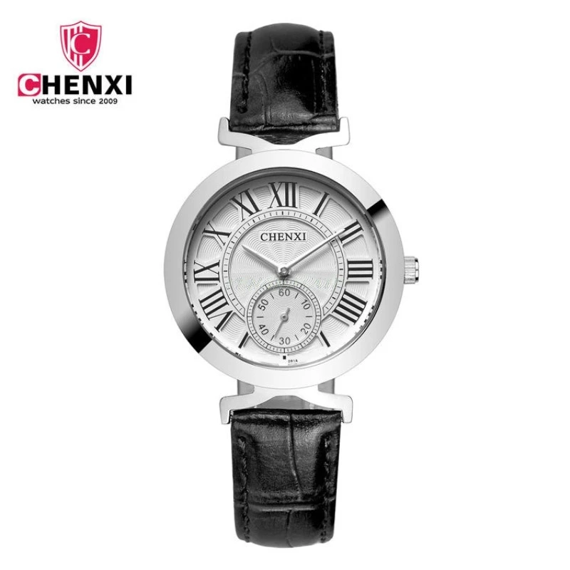 Женские часы CHENXI роскошный бренд чехол из нержавеющей стали платье кварцевые с
