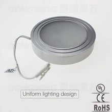 50 шт. 1,5 Вт DC 12 В SMD 5630 круглый светодиодный прожектор под шкаф панель свет книжный шкаф потолочный светильник для шкафа потолочная лампа