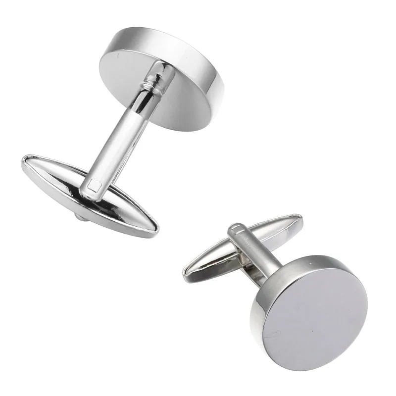 

Superior quality Personalized Wedding Cufflinks Brand Designed Sliver Customized Cufflink For Mens Gifts Laser Engraved