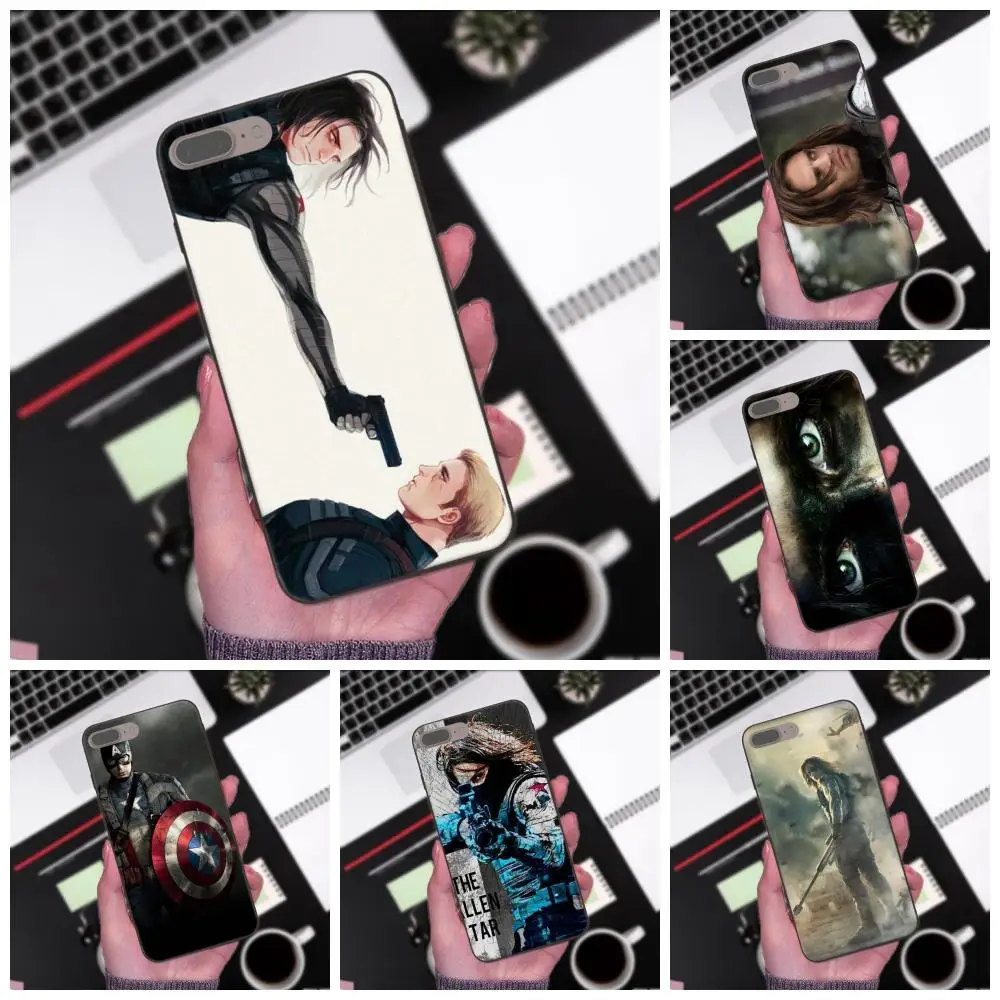 

TPU Custom Design For Xiaomi Redmi Note 2 3 4 4A 4X 5 5A 6 6A 7 Go Plus Pro S2 Y2 Captain America Bucky Barnes