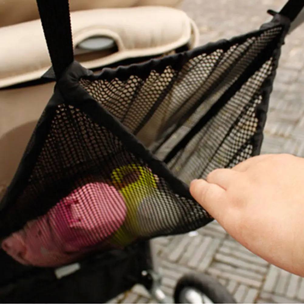 1pc NEW Baby Stroller Organizer Child Trolley Basket Mesh Hanging Storage Net Bag Seat Pocket Stroller Cart Accessories