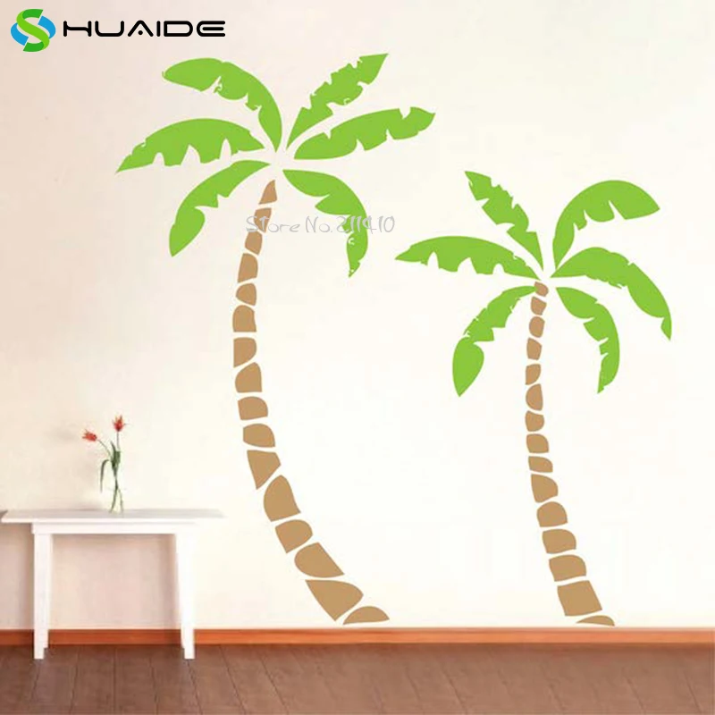 2pcs Palm Tree Wall Decals Large size Tree wall Sticker Home Decor