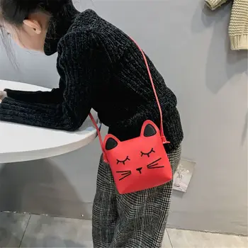 

Little Girls Purses Pink Cute Cat Shoulder Crossbody Bag for Kids,Toddler,Girls