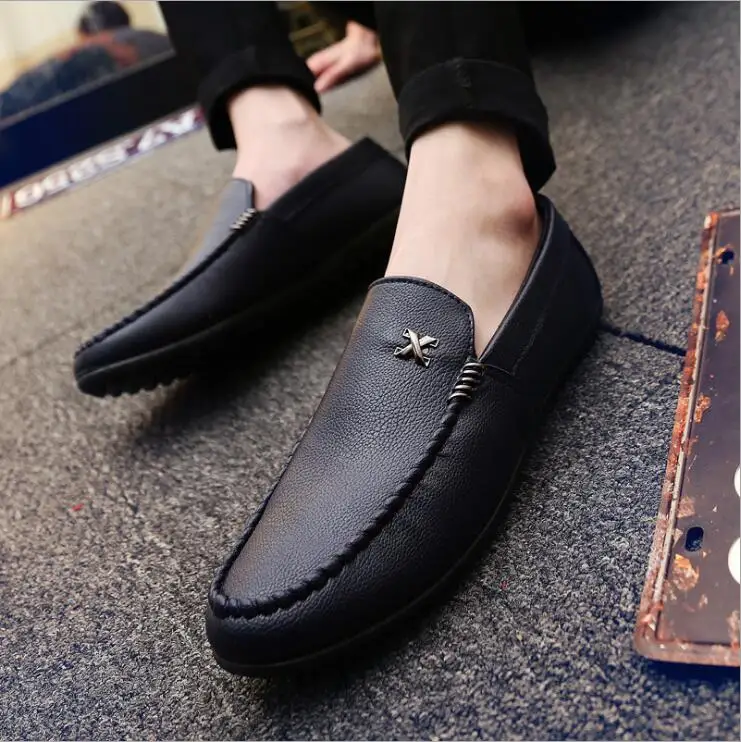 Мужские повседневные замшевые лоферы; коллекция года; кожаные мокасины ...