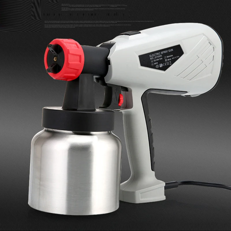 

Electric Paint Sprayers Adjustable Valve Knob 800ml Detachable Container for Car Home Painting JDH99