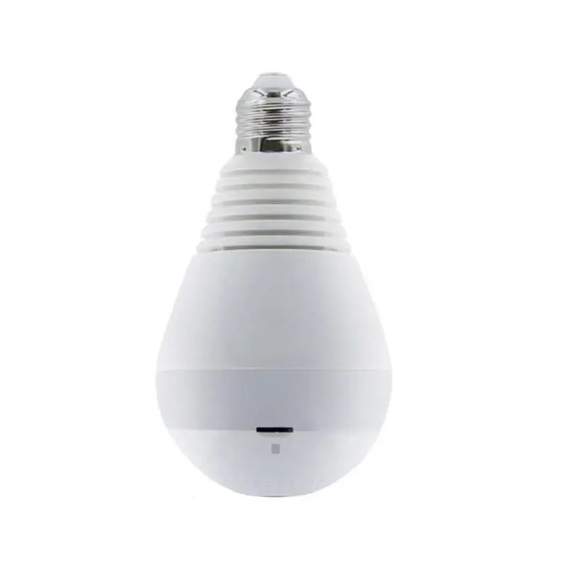 

960P 130DPI 180/ 360 Degree Panoramic IP FishEye 3D VR Security Camera WIFI E27 Bulb Baby Older Monitor 128G Night Light Shops