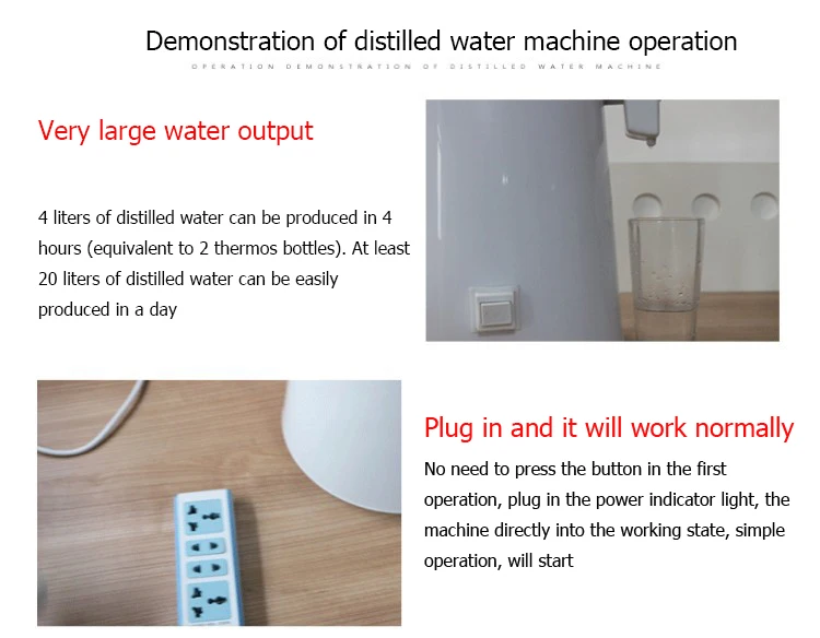 4L дома дистиллятор для чистой воды фильтр дистиллированной воды машина зубные очиститель дистиллятора оборудования нержавеющая сталь