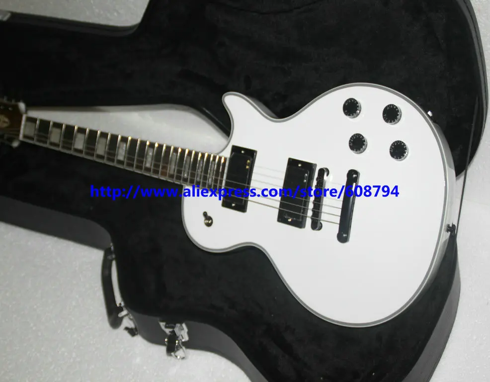 

Free Hardcase White Custom Mahogany Electric Guitar New Arrival OEM From China