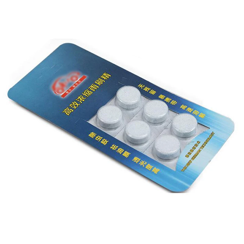 

6pcs/pack Glass Cleaner Car Auto Window Cleaning Car Solid Wiper Fine Seminoma Wiper Car Windshield Cleaning Car Accessories