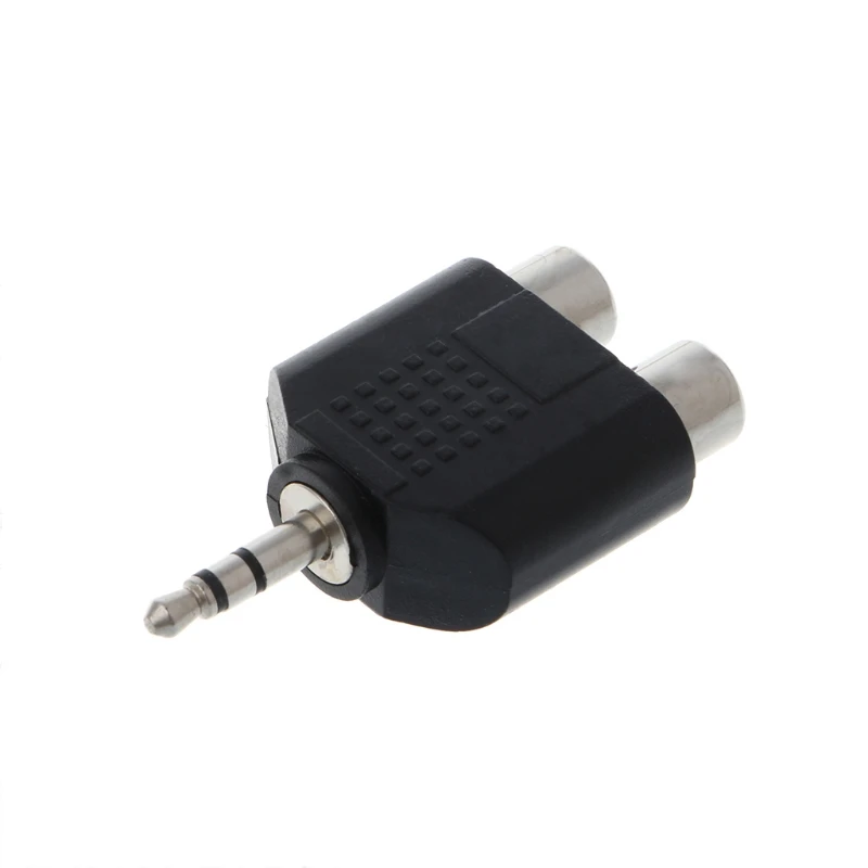 

Gold Plated 3.5mm Stereo Audio Male Plug to 2 RCA female Jack Y Splitter Adapter Connector