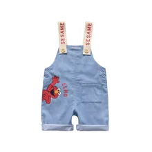 Летний комбинезон для малышей, комбинезон с рисунком, шорты, милая Одежда для маленьких мальчиков и девочек