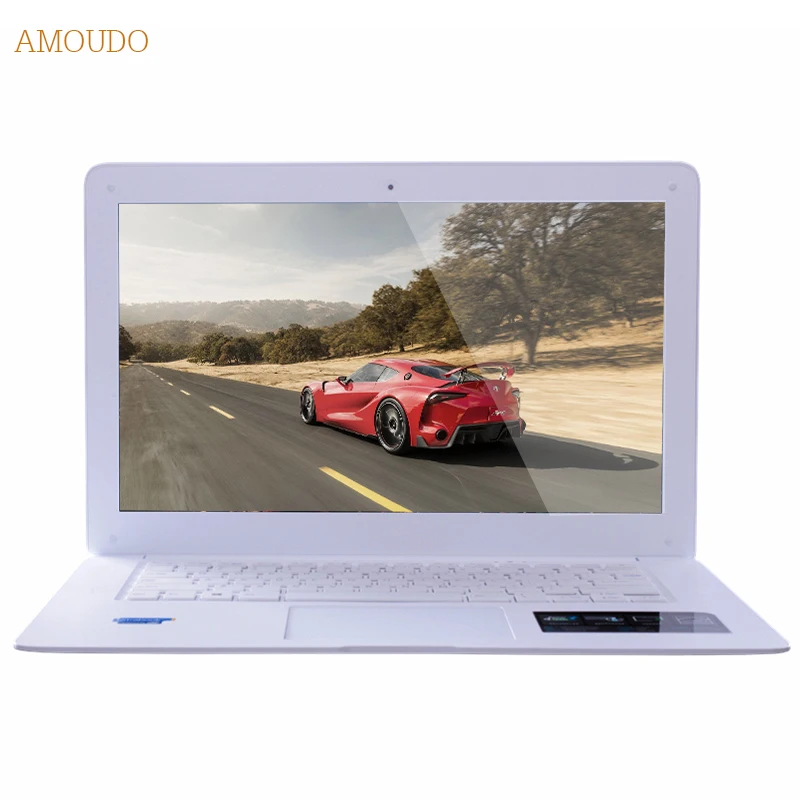 Amoudo 6C Windows 7/10 System 14inch 1920*1080P FHD 4GB RAM+500GB HDD Quad Core Ultrathin Laptop