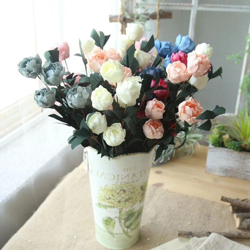 1 bundle Rose Decor Artificial Flower Home Decor Imitation Fake Flower for Garden Plant Desk Decor artificial flowers 1 bundle Rose Decor Artificial Flower Home Decor Imitation Fake Flower for Garden Plant Desk Decor artificial flowers