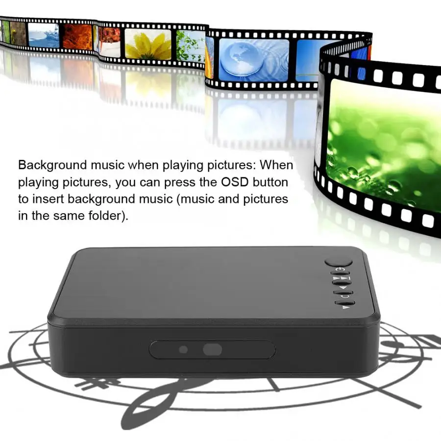 1080P 4K мини HDMI медиа аудио видео рекламный плеер жесткий диск плеер EU/US/AU/UK Plug опционально Горячий