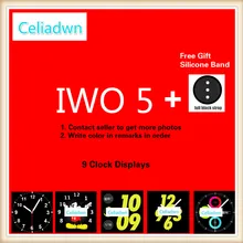 Celiadwn IWO 5 Смарт-часы 1:1 42 мм Smartwatch сердечного ритма ЭКГ Беспроводной Зарядное устройство Bluetooth часы для iOS Android телефон