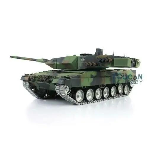 Henglong 1/16 6,0 версия инфракрасный боевой индивидуальные Leopard2A6 rc Танк 3889 металлических дорожек отдача ствола TH12752