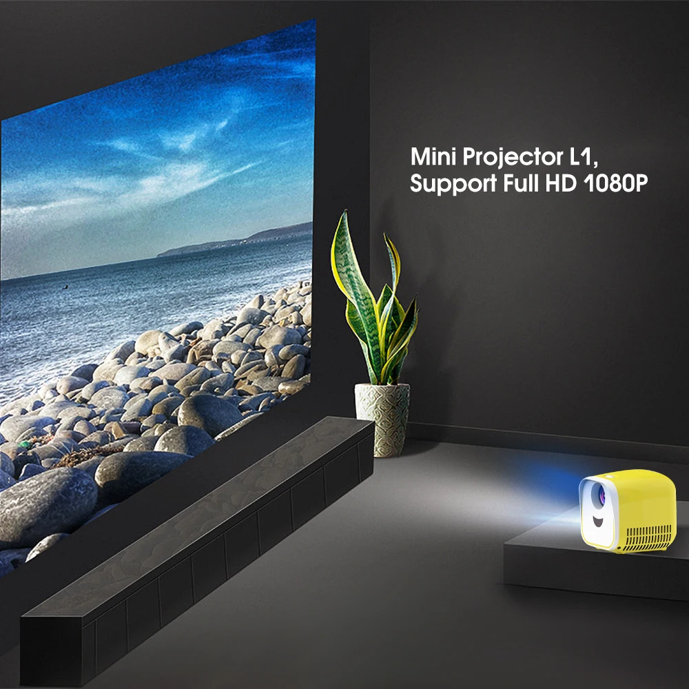 ViviBright L1 светодиодный мини-проектор M2 tv палка зеркальный экран для Miracast Mira экран для детей мультфильм История видео часы проектор