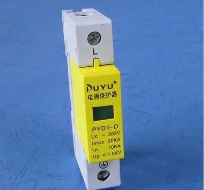 

1P 10KA~20KA C ~385VAC Surge Protector protection Low-voltage Arrester Device household switch