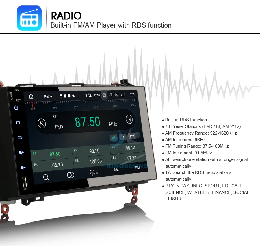 Top 9" Android 8.0 Autoradio Car Stereo GPS DAB+ DVR SD BT Car Multimedia Player For Mercedes Benz Sprinter Bluetooth WiFi 3G 19