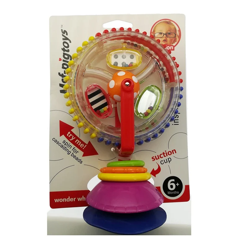 New Baby Toy Three-color Model Rotating Windmill Stroller Dining Chair With Suction Cups Educational Toys For Kids New Baby Toy Three-color Model Rotating Windmill Stroller Dining Chair With Suction Cups Educational Toys For Kids