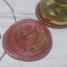 Настройка латунная печать набор в подарочной коробке роза цветок именной, буква Имя/уплотнение воск/Свадебный Воск печать на заказ приглашение штамп