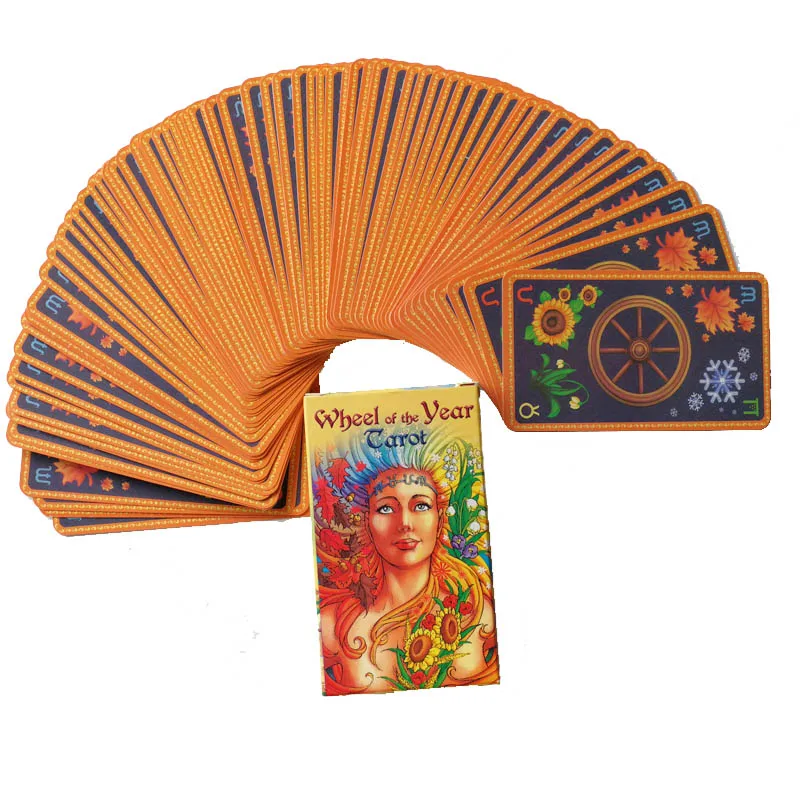 

78 cards/set Wheel card game Read Fate Year Tarot Card Deck Family Party Board Game
