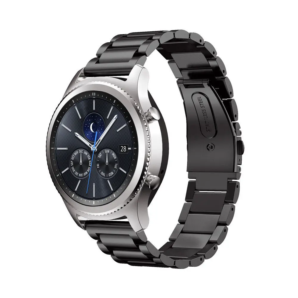 Gear S3 22 мм ремешок для samsung Frontier Galaxy Watch 46 мм 42 мм классический браслет из нержавеющей стали ремень amazfit bip