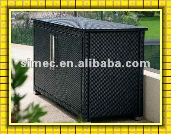 Wicker Rattan Outdoor Storage Cabinet Scsc 005 Cabinet Toilet