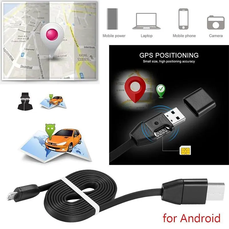 Vehemo Lade GPS Locator Micro USB Kabel Motorrad SMS für Anti Theft System Auto GPRS Tracker Univer