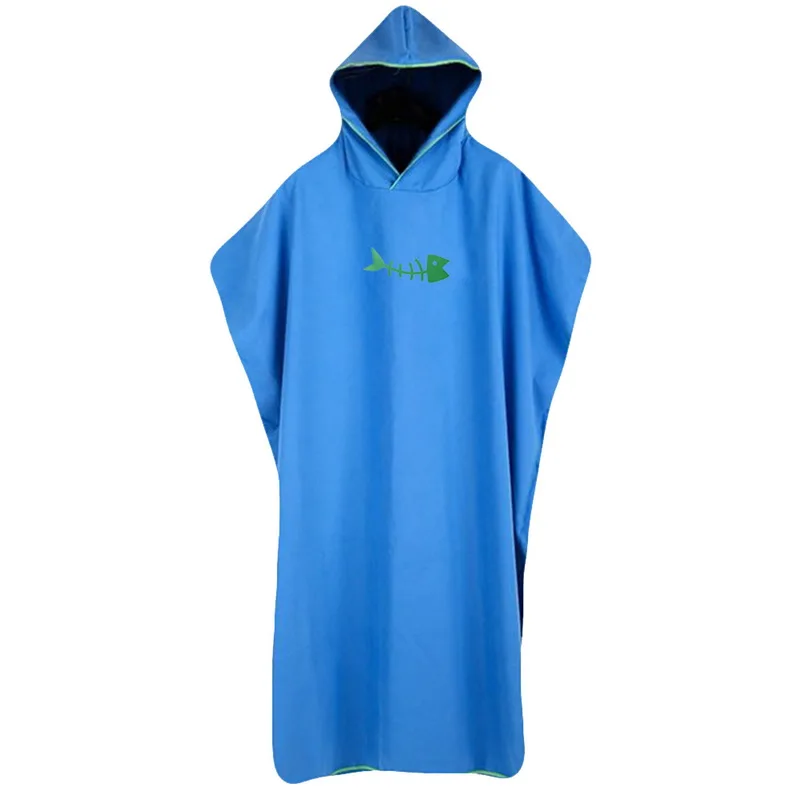 

110cm Women Men Hooded Bathrobe Halloween Beach Dress Cover Up Swim Sundress Quick Dry Bikini Cover Swimsuit Swimwear Bathing
