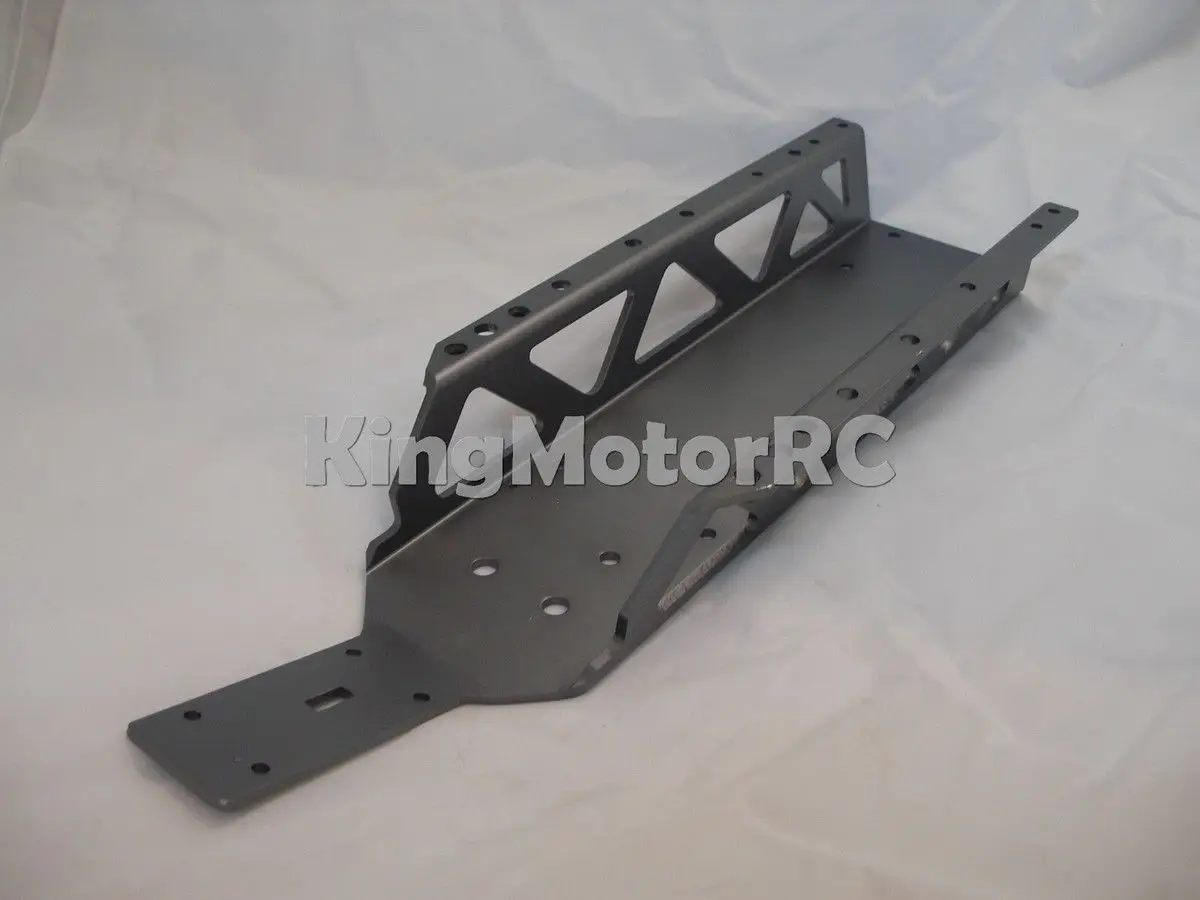 New King Motor Aluminum Alloy Gun Metal Frame, Chassis Fits HPI Baja 5B