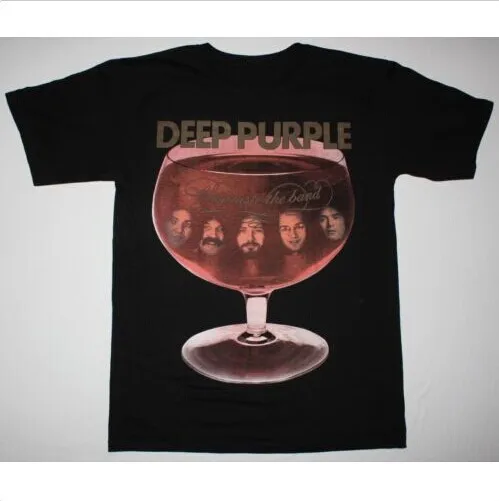 DEEP PURPLE COME TASTE THE BAND'75 COVERDALE BOLIN HARD ROCK NEW BLACK T-SHIRT