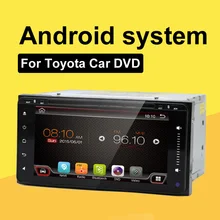 2 Din Car DVD Player Multimedya Fit For Toyota Universal Steering-Wheel Android GPS Navigation With Camera MP3 Bluetooth OBD2