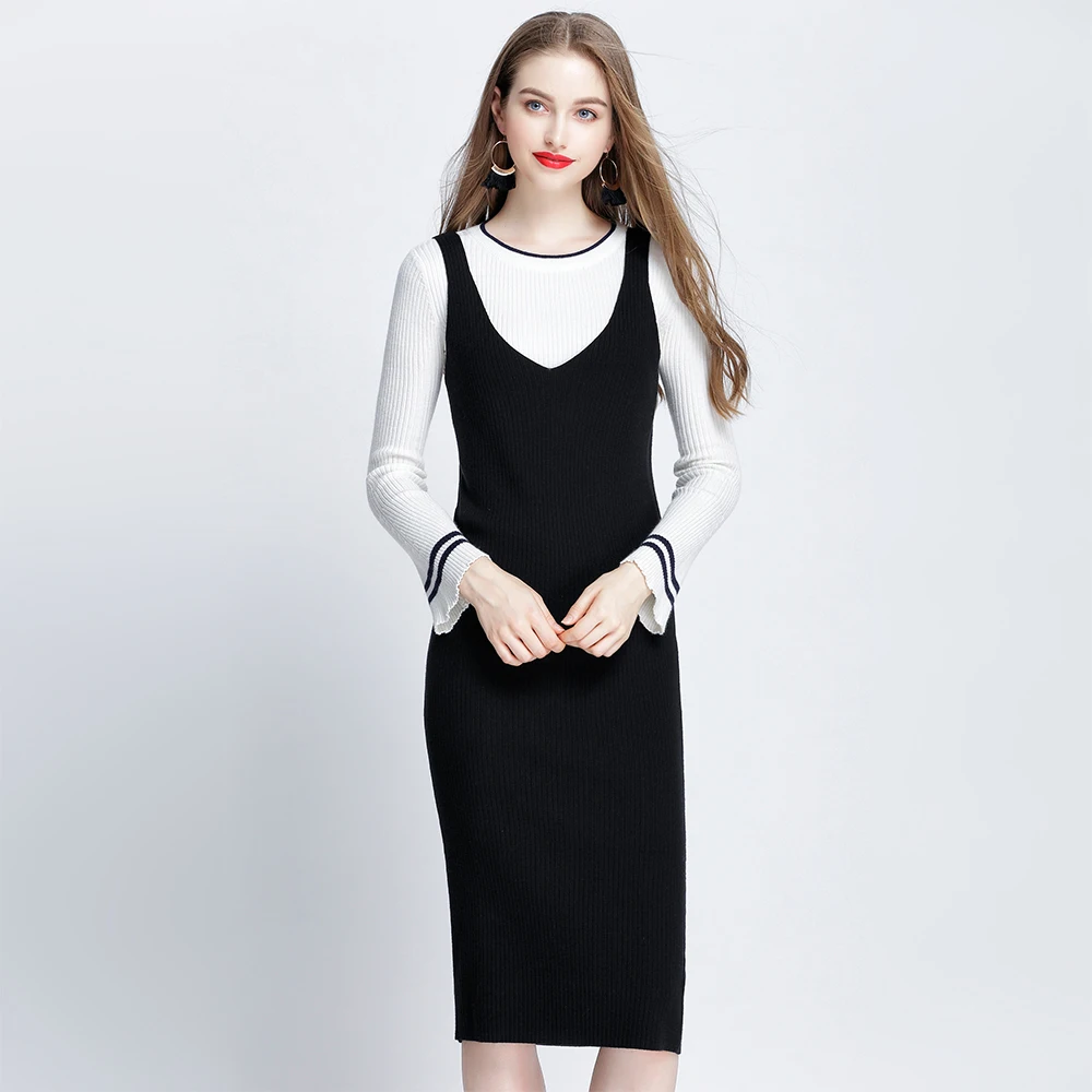 

High quality fashion ladies brief elegant knit dress celebrity party dresses women slim sleeveless sweater dresses vestidos