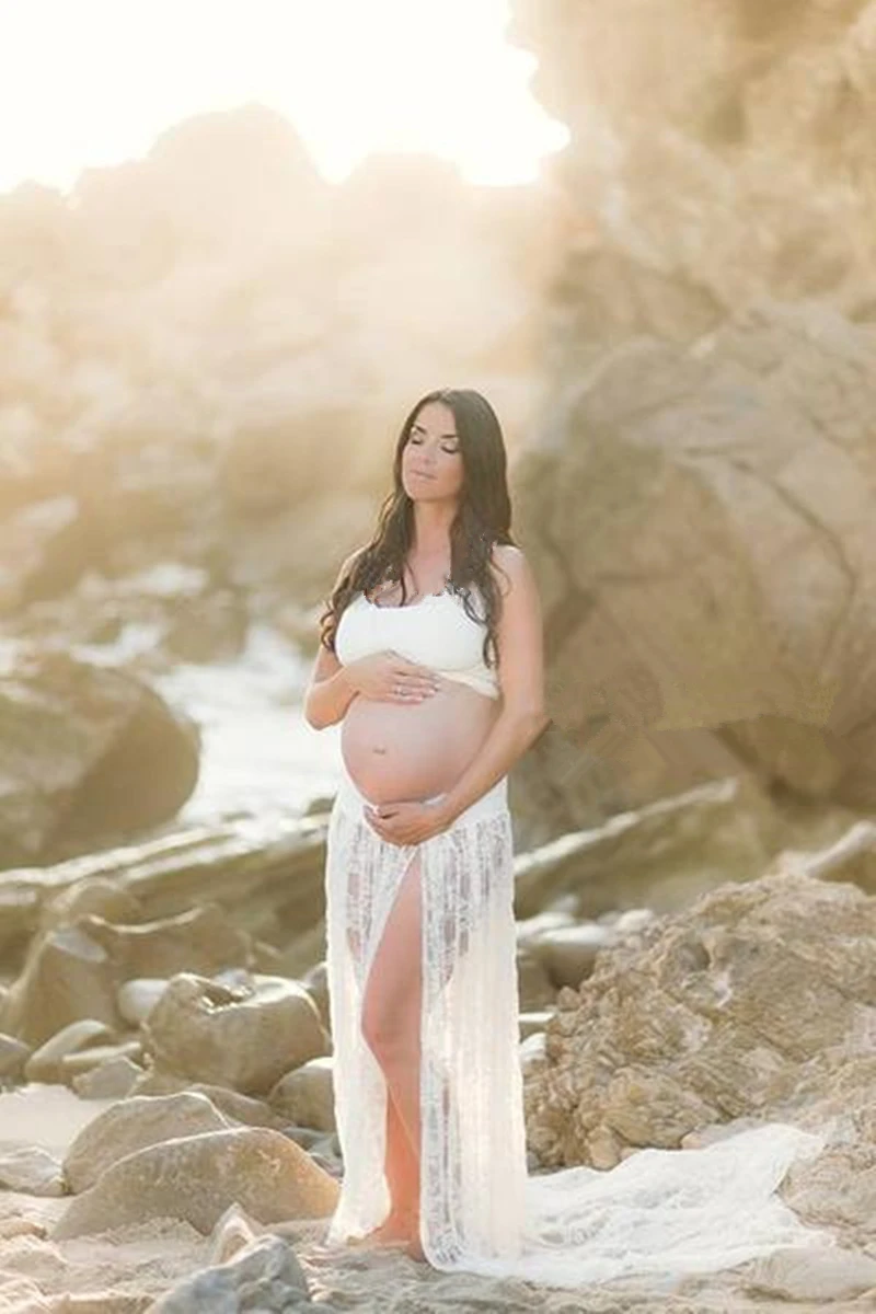 

Le Couple Maternity Photography Props Lace Skirt Maternity Lace Outfits Dress For Photo Shoot Pregnant Lace Skirt And Tops
