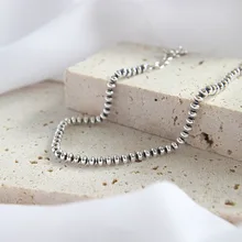 925 пробы серебряный браслет из бусин Женская повязка аксессуары издели, винтажные браслеты, браслеты ювелирные изделия