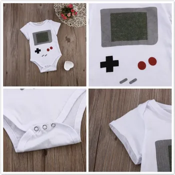 

Cute Infant Baby Boys Girl Clothes Cotton Romper Jumpsuit Outfits 0-24M White Baby Romper play game rompers