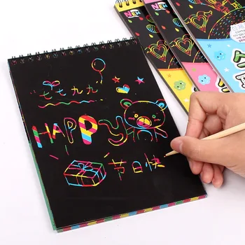 

New painting board scraping scraping children learning education toys painting graffiti scratched toys toys for children-30