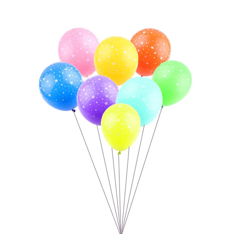 

GOGO PAITY 10pcs / lot New mixed color five-pointed star latex balloon birthday party decoration wholesale high quality Z-017