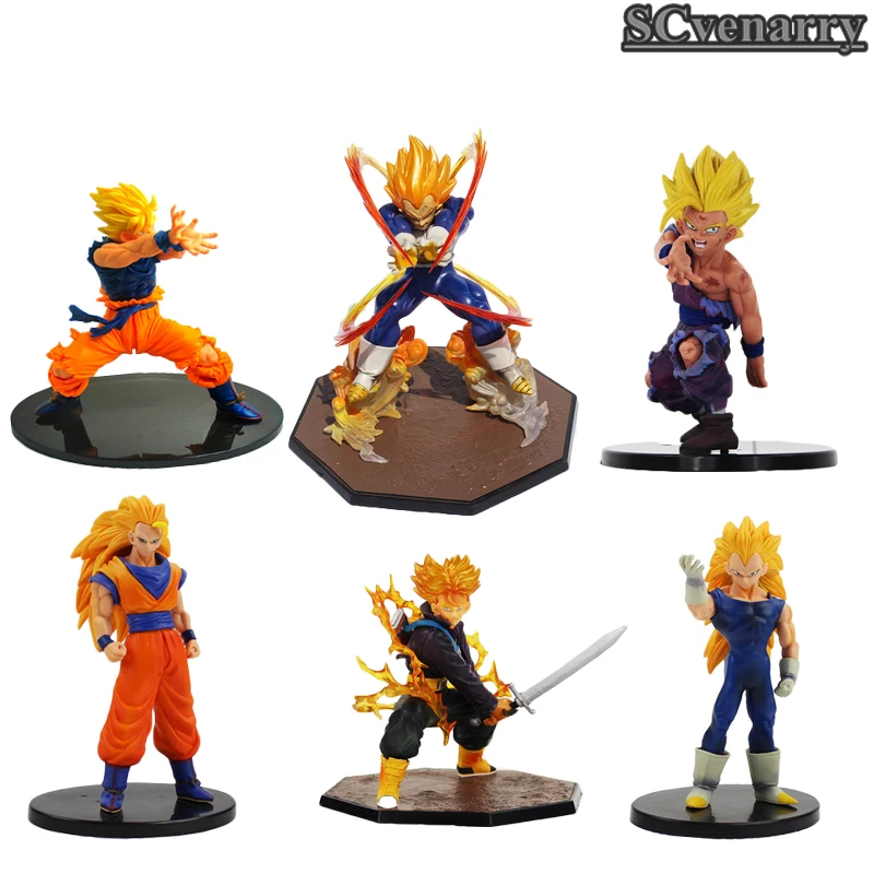Аниме Dragon Ball Z Супер Saiyan Goku Kakarotto сына камехамеха ПВХ фигурку игрушки