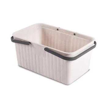 

Portable Bath Toiletries Basket Rectangular Plastic Storage Basket Desktop Cute Storage Baskets