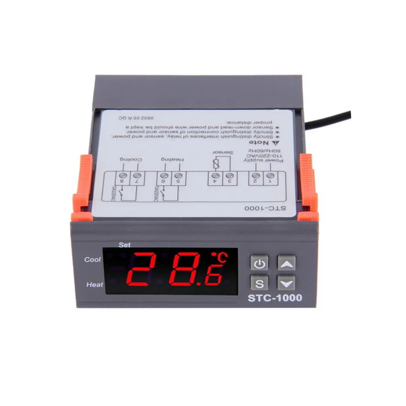 LED Digital Temperature Controller STC 1000 12V 24V 220V ...