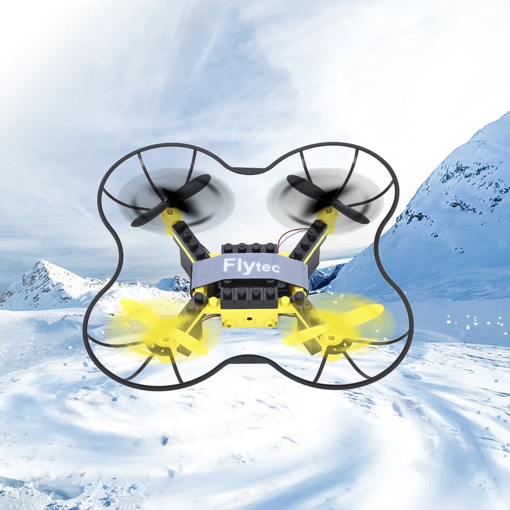 

Flytec T11 DIY 2.4G 4CH Building Blocks Drone Helicopter Mini Drones 3D DIY Bricks Quadcopter DIY Educational Toys RC Drone