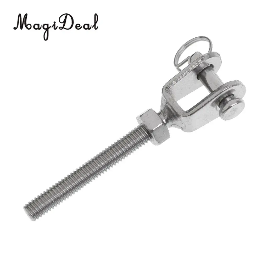 MagiDeal M5 M6 M8 M10 M12 Marine Stainless Jaw Open Bolt & Nut Replacement Turnbuckle Rigging Screw for Kayak Canoe Boat Dinghy