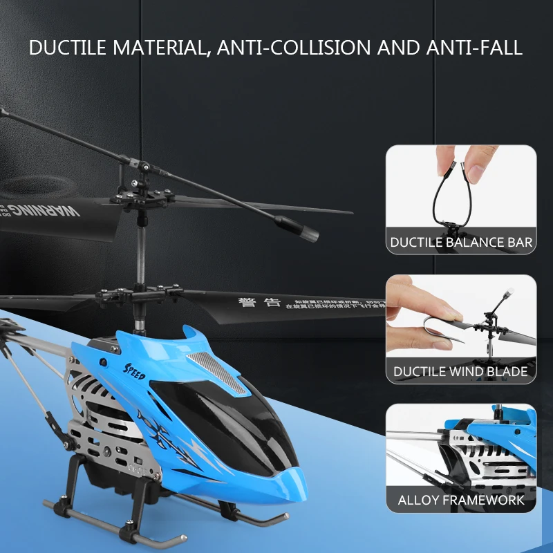 Anti-Jamming RC Helicopter Altitude Hold Remote Control Helicopters Water-Based Baking Varnish Toys for Kids 268