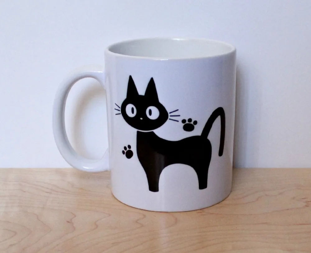 Jiji The Cat coffee mug Sailor Moon Crystal mugs novelty tea cups girl