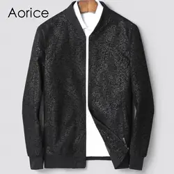 Aorice MT835 2019 для мужчин новая мода Натуральная овечья кожа куртки с воротником Осень Зима Повседневная Верхняя одежда